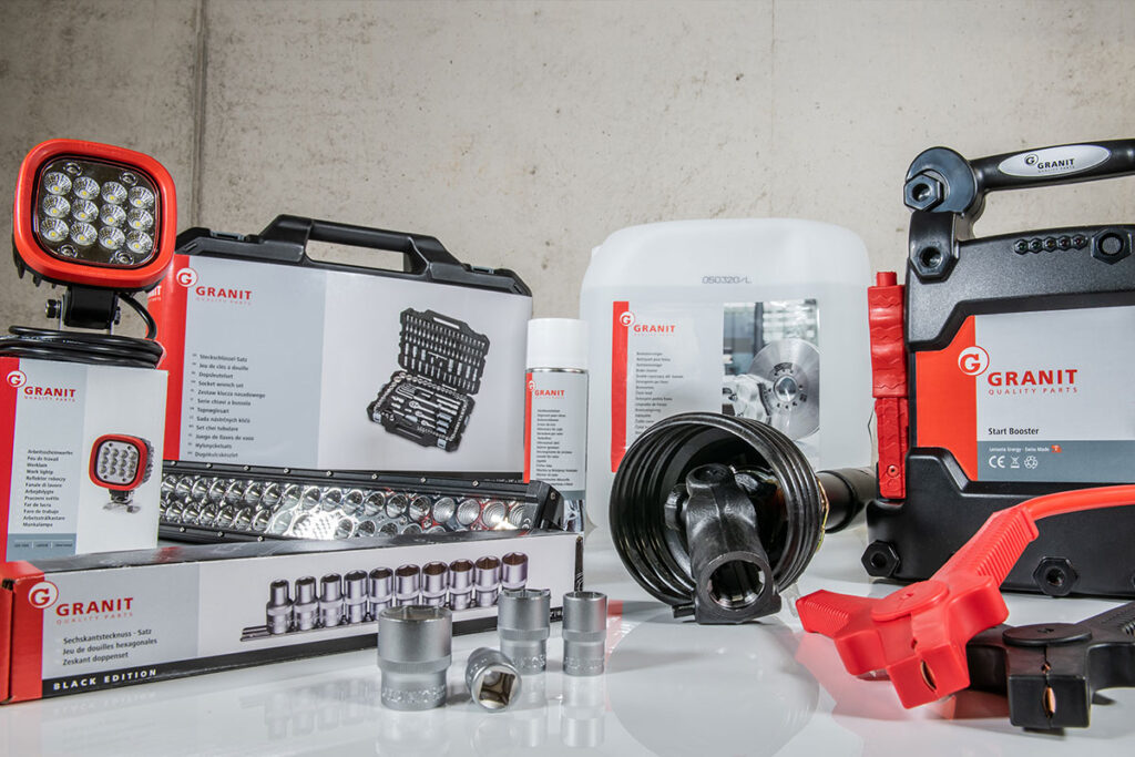 Produkte Granit Sortiment